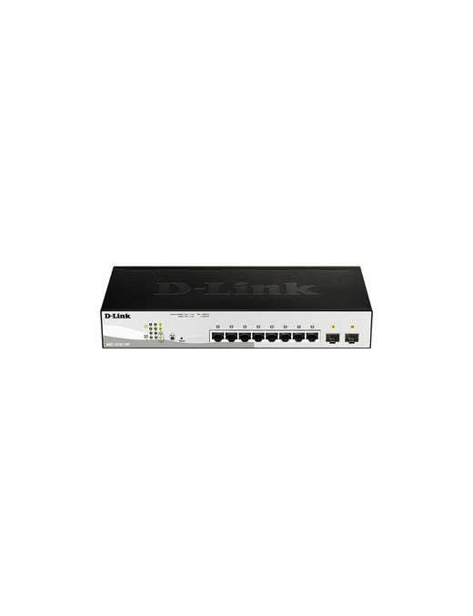 SMART MANAGED 8PORT GIGABIT SWITCH WITH 2 COMBO SFP 65W POE 