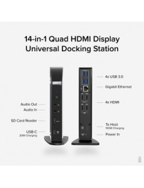USB-C QUAD HDMI DOCK 100W PD USBC QUAD HDMI DOCKING STATION 100W