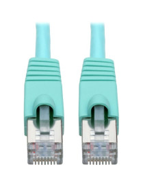 20FT CAT6A PATCH CABLE SNAGLESS SHIELDED STP 10G POE AQUA M/M 